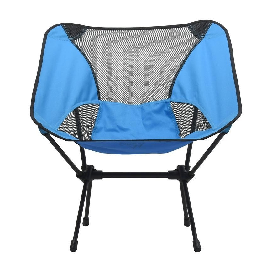 Składane krzesło kempingowe niebieski 63 cm