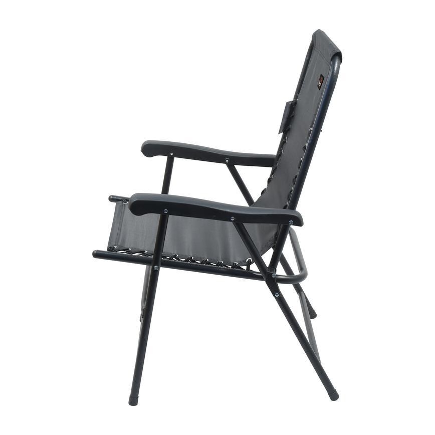 Składane krzesło ogrodowe w kolorze czarnym