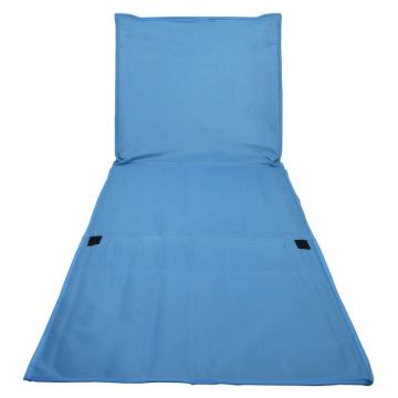 Składany leżak niebieski 160x55 cm