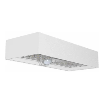 Solarna lampa ścienna LED z czujnikiem LED/6W/3,7V IP65 4000K biała