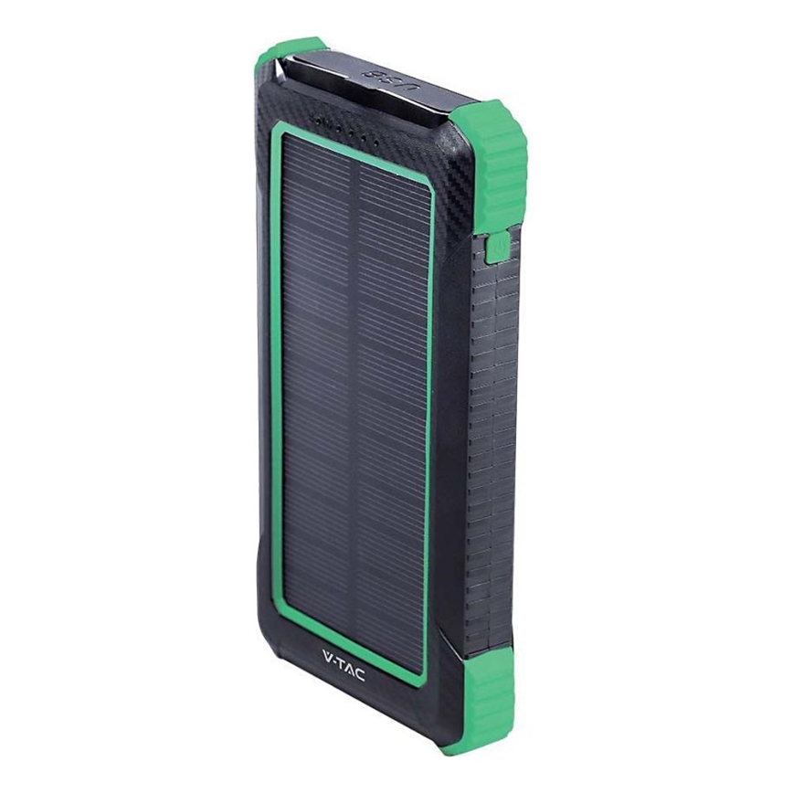 Solarny power bank Power Delivery 10000mAh/10W/5V czarny