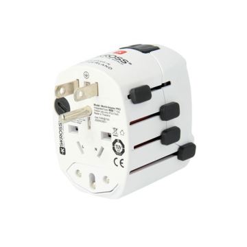 Uniwersalny adapter podróżny dla całego świata 230V + port USB