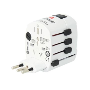 Uniwersalny adapter podróżny dla całego świata 230V + port USB