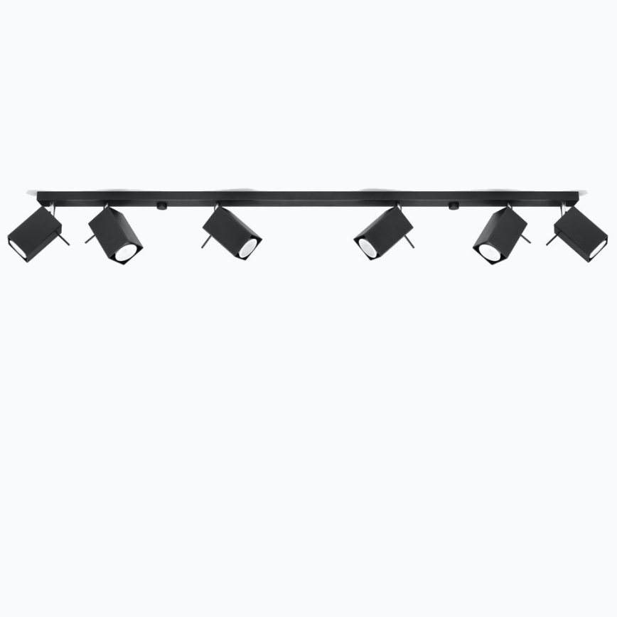Sollux - Oświetlenie punktowe 6xGU10/40W/230V czarne