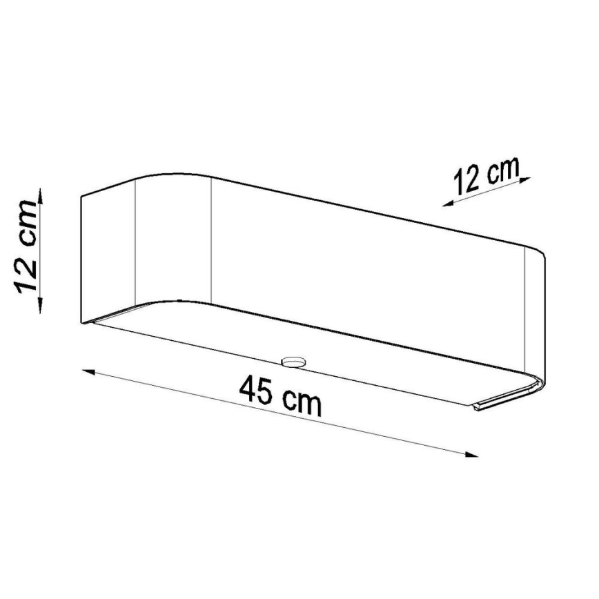 Kinkiet LOKKO 2xE14/60W/230V czarny