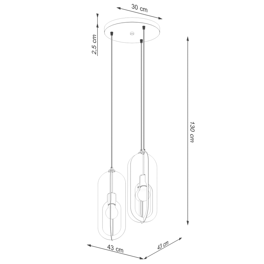 Żyrandol na lince NICUS 3xE27/15W/230V biały