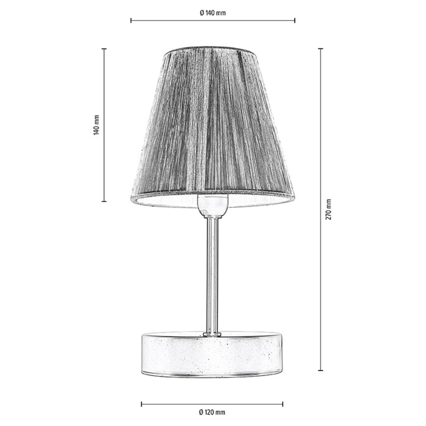 Lampa stołowa MILA 1xE14/25W/230V Brzoza – FSC certyfikowano