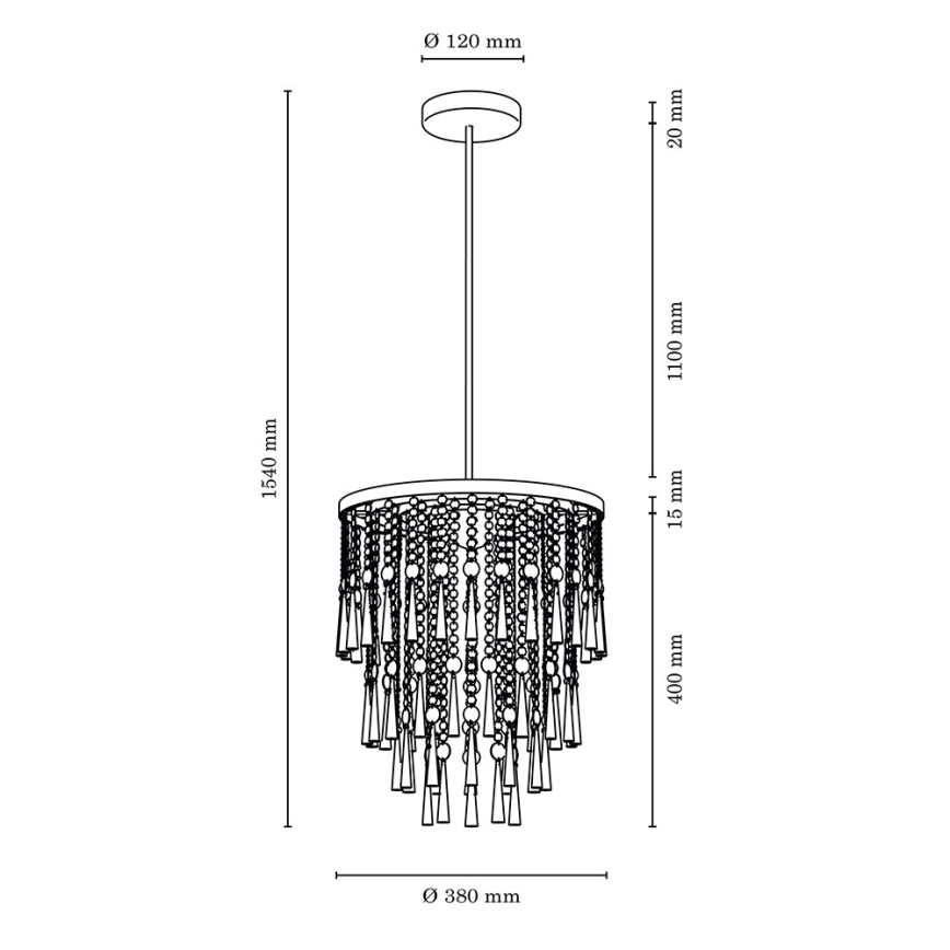 Żyrandol LUXORIA 6xG9/28W/230V