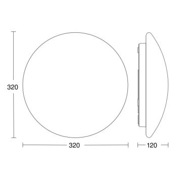 Steinel 056087-LED Plafon łazienkowy RSPROP2 LED/15,5W/230V 4000K IP54