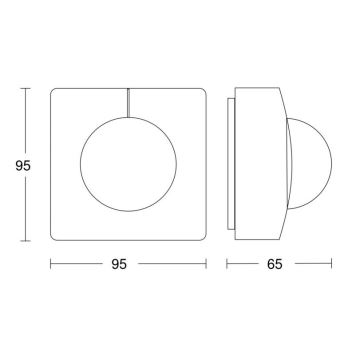 Steinel 057374 - Czujnik ruchu IS 3360 MX Highbay DALI-2 IP54 bialy