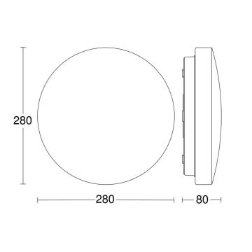 Steinel 069698-LED Plafon łazienkowy RSPRO P1 LED/8,2W/230V 4000K IP54