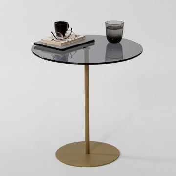 Stół składany CHILL 50x50 cm złoty/czarny