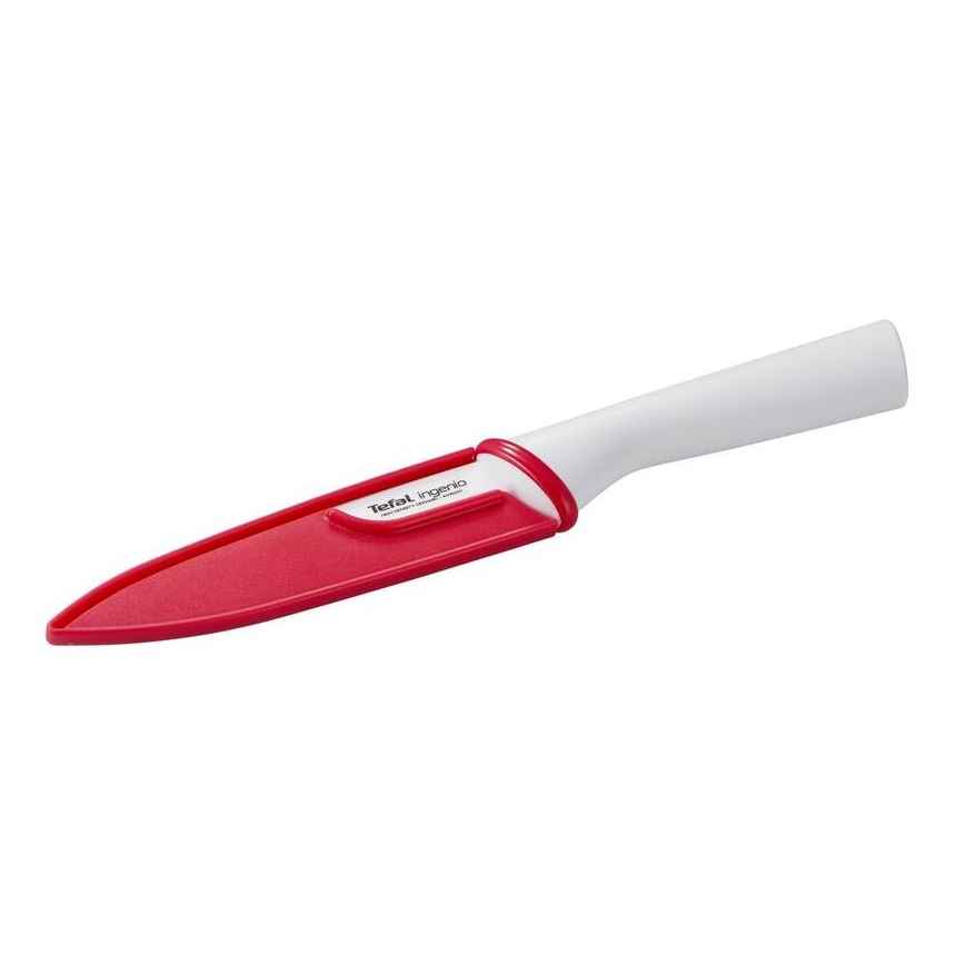 Tefal - Ceramiczny nóż uniwersalny INGENIO 13 cm biały/czerwony