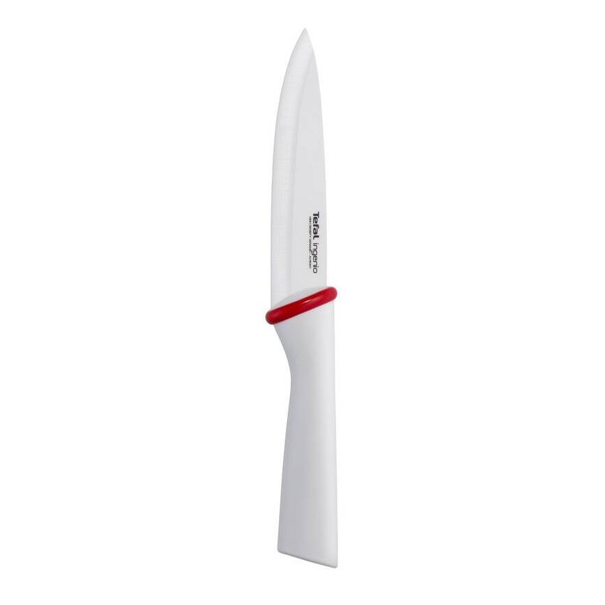 Tefal - Ceramiczny nóż uniwersalny INGENIO 13 cm biały/czerwony