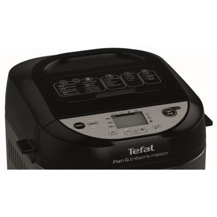 Tefal - Domowa maszyna do pieczenia chleba PAIN&TRESORS 700W/230V czarna