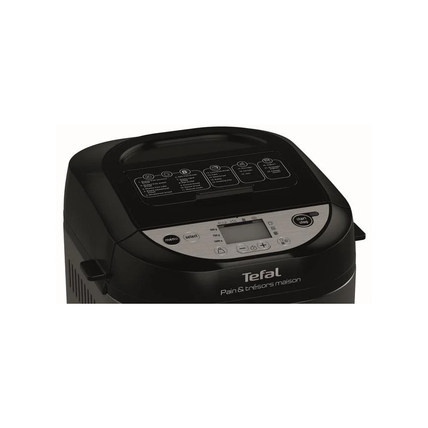 Tefal - Domowa maszyna do pieczenia chleba PAIN&TRESORS 700W/230V czarna