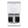 Tefal - Ekspres do kawy z drippingiemi LCD wyświetlacz SENSE 1000W/230V biały