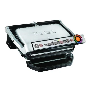 Tefal - Grill elektryczny OPTIGRILL+ INOX WAFFLES 2000W/230V czarny/chrom