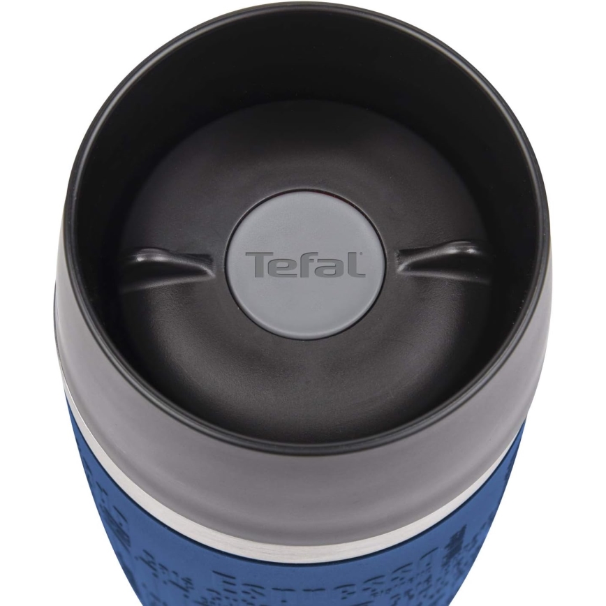 Tefal - Kubek podróżny 360 ml TRAVEL MUG stal nierdzewna/ciemnoniebieski