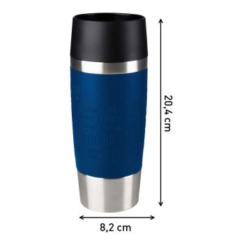 Tefal - Kubek podróżny 360 ml TRAVEL MUG stal nierdzewna/ciemnoniebieski