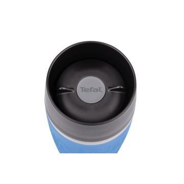 Tefal - Kubek podróżny 360 ml TRAVEL MUG stal nierdzewna/jasnoniebieski