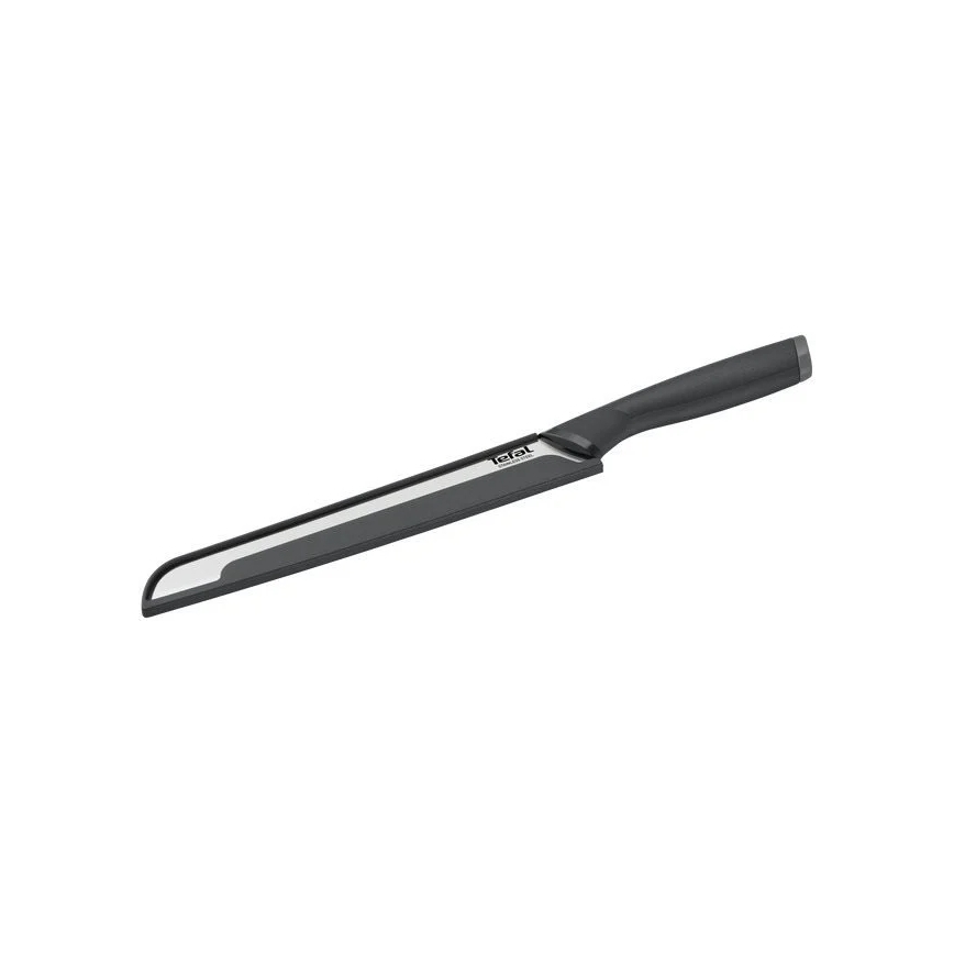 Tefal - Nóż do chleba ze stali nierdzewnej COMFORT 20 cm chrom/czarny