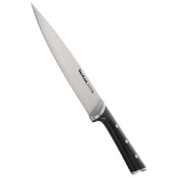 Tefal - Nóż ze stali nierdzewnej chef ICE FORCE 20 cm chrom/czarny