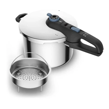 Tefal - Szybkowar 6 l SECURE TRENDY stal nierdzewna