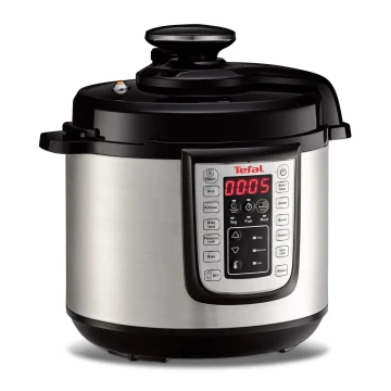 Tefal - Wielofunkcyjny szybkowar elektryczny ALL IN ONE POT 1100W/230V chrom/czarny