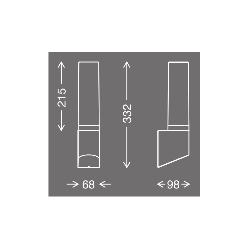 Telefunken 311305TF - LED Kinkiet zewnętrzny LED/8W/230V IP44