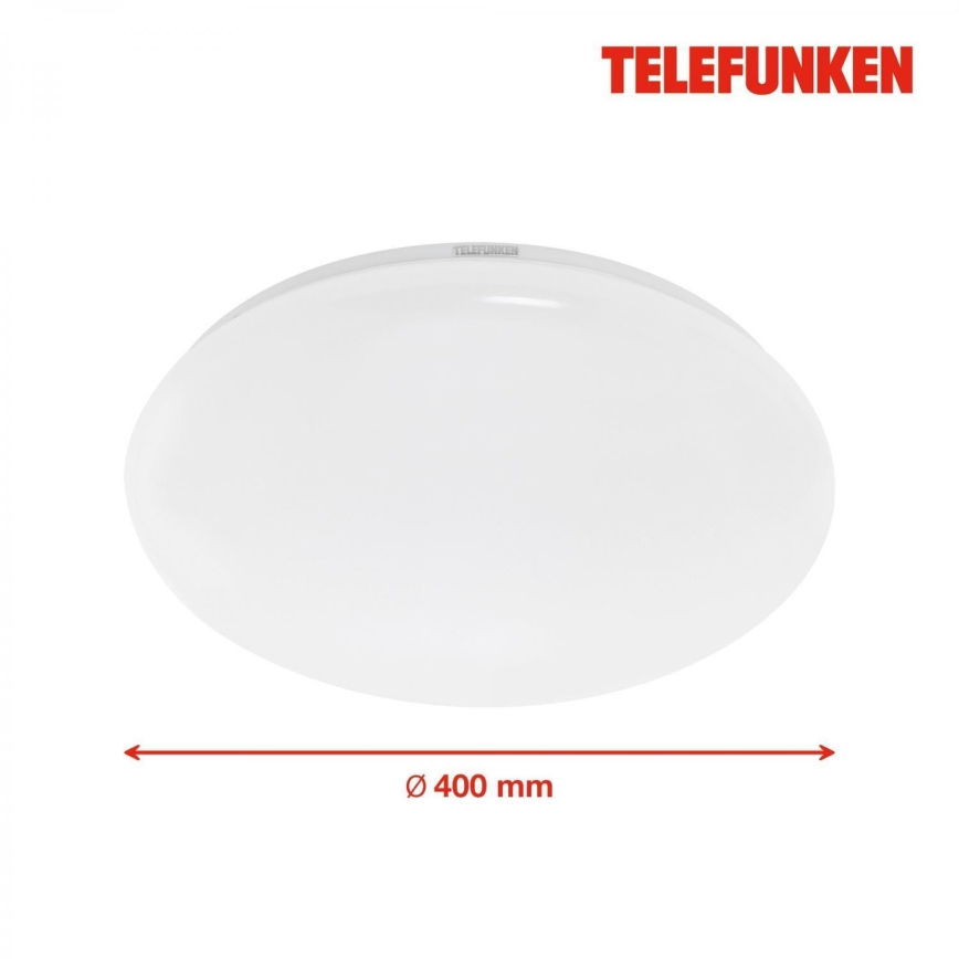 Telefunken 601306TF - LED Plafon łazienkowy z czujnikiem LED/20W/230V IP44 śr. 40 cm