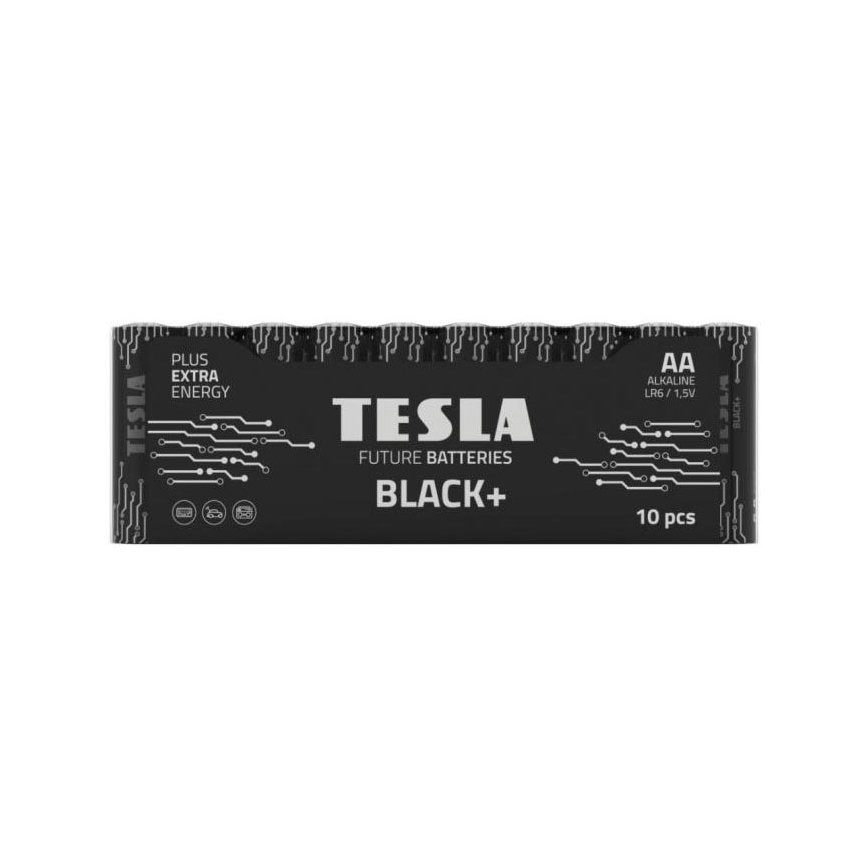 Tesla Batteries - 10 szt. Bateria alkaliczna AA BLACK+ 1,5V 2800 mAh