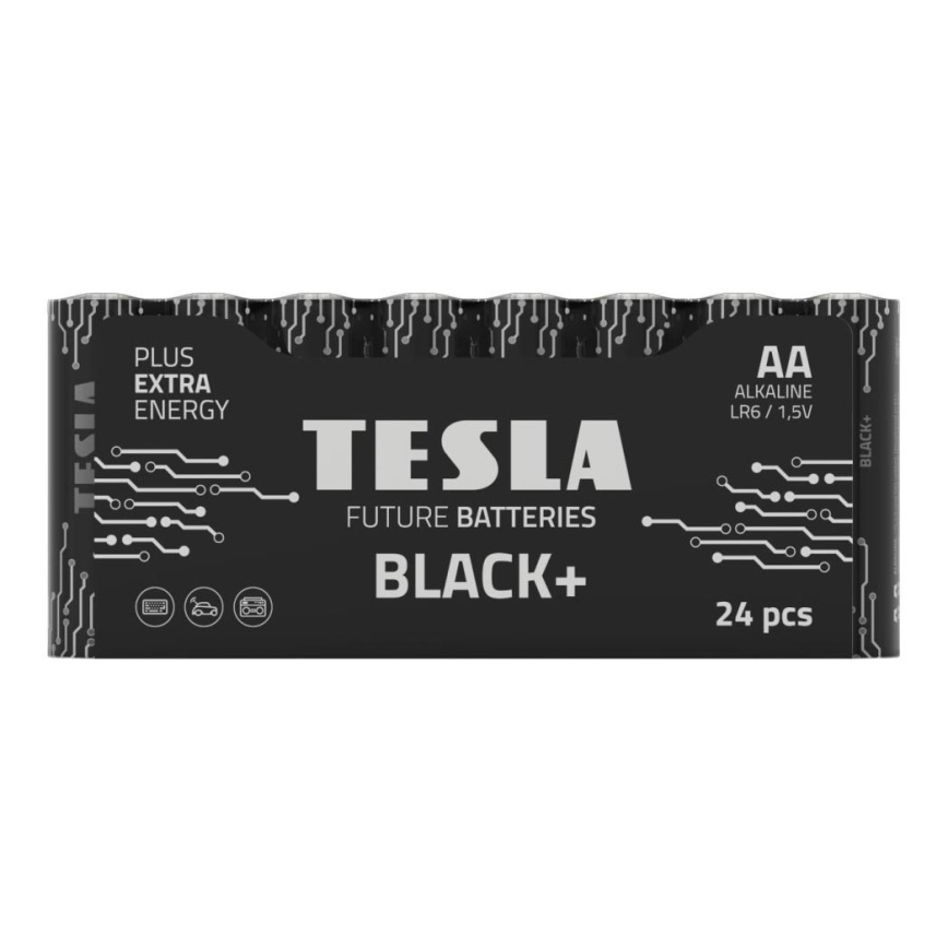 Tesla Batteries - 24 szt. Bateria alkaliczna AA BLACK+ 1,5V 2800 mAh