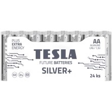 Tesla Batteries - 24 szt. Bateria alkaliczna AA SILVER+ 1,5V 2900 mAh
