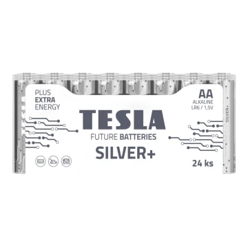 Tesla Batteries - 24 szt. Bateria alkaliczna AA SILVER+ 1,5V 2900 mAh