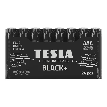 Tesla Batteries - 24 szt. Bateria alkaliczna AAA BLACK+ 1,5V 1200 mAh