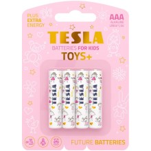 Tesla Batteries - 4 szt. Bateria alkaliczna AAA TOYS+ 1,5V 1300 mAh