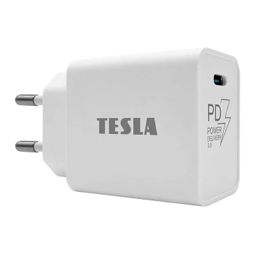 TESLA Electronics - Adapter do szybkiego ładowania Power Delivery 20W biały