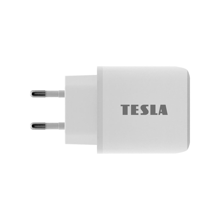 TESLA Electronics - Adapter do szybkiego ładowania Power Delivery 25W biały