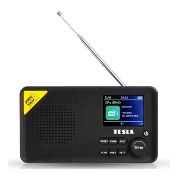 TESLA Electronics - Radio DAB+ FM 5W/1800 mAh czarne