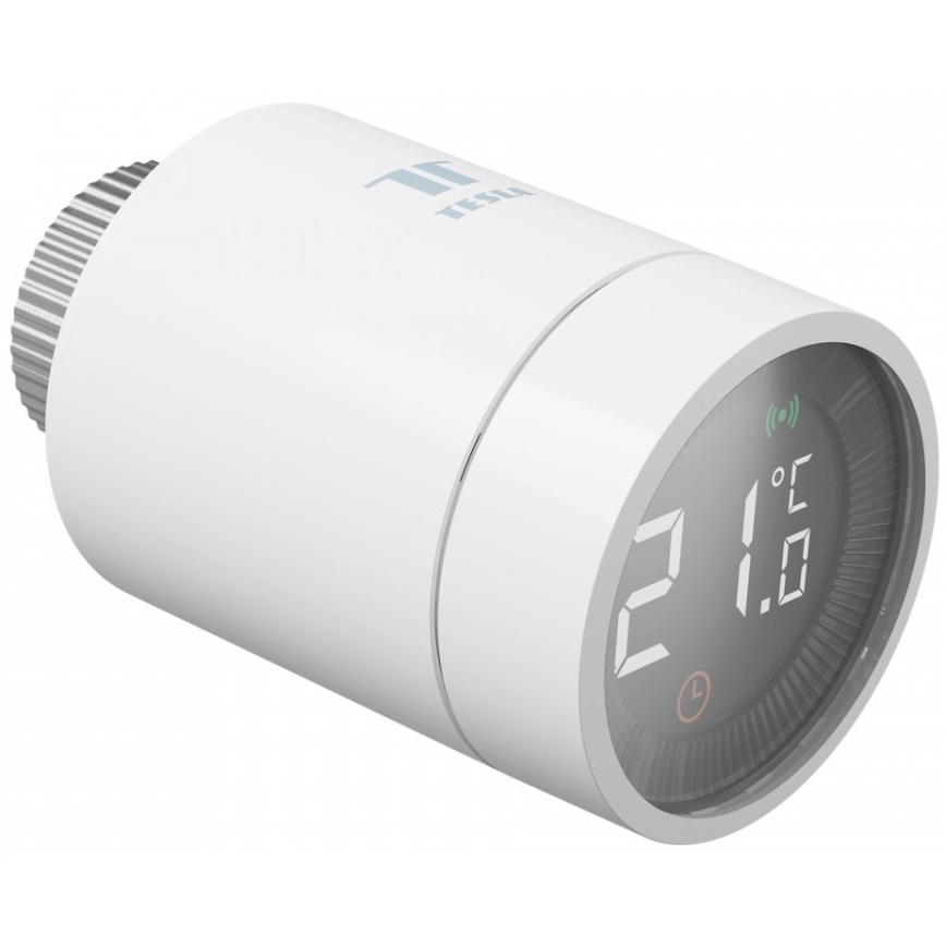 TESLA Smart - Inteligentna bezprzewodowa głowica termostatyczna z wyświetlaczem LCD 2xAA