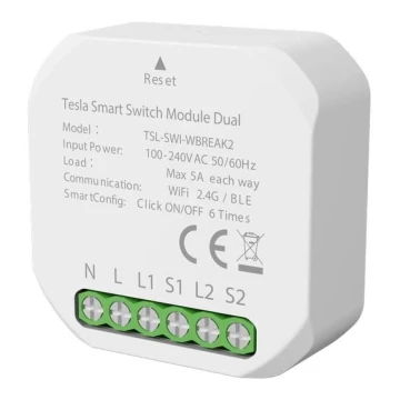 TESLA Smart - Inteligentny przekaźnik 1200W/230V Wi-Fi