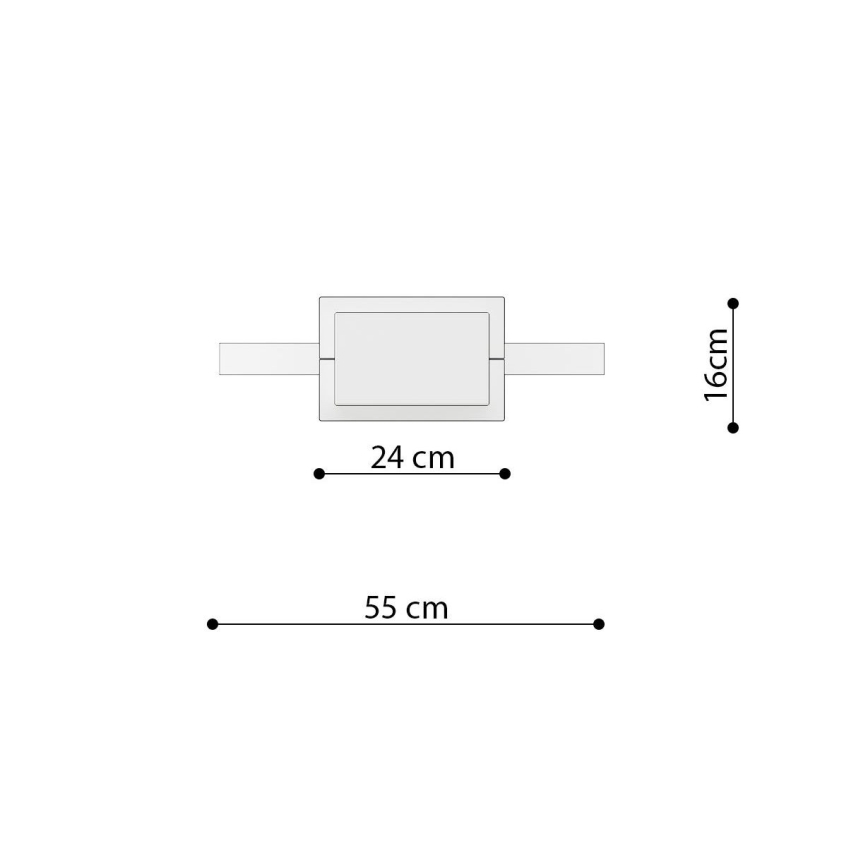 Thoro TH.221 - LED Żyrandol na lince RIO LED/30W/230V CRI95 4000K śr. 55 cm złoty