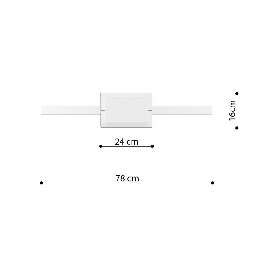 Thoro TH.249 - LED Żyrandol na lince RIO LED/50W/230V CRI90 4000K śr. 78 cm chrom