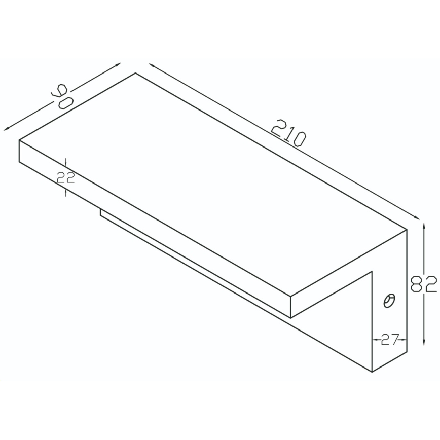 Top Light - LED Kinkiet zewnętrzny z czujnikiem ELON LED/10W/230V 4000K IP54