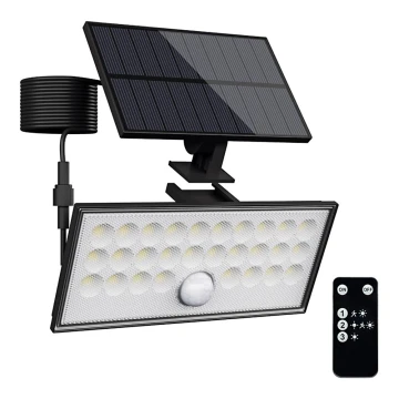 Top Light - LED Reflektor ścienny solarny z czujnikiem HELEON VARIO LED/8W/3,7V IP65 4000K + zdalne sterowanie