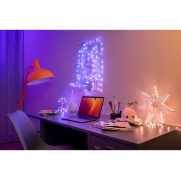 Twinkly - LED RGB Ściemnialny łańcuch bożonarodzeniowy CANDIES 100xLED 8 m USB Wi-Fi