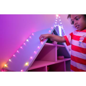 Twinkly - LED RGB Ściemnialny łańcuch bożonarodzeniowy CANDIES 100xLED 8 m USB Wi-Fi