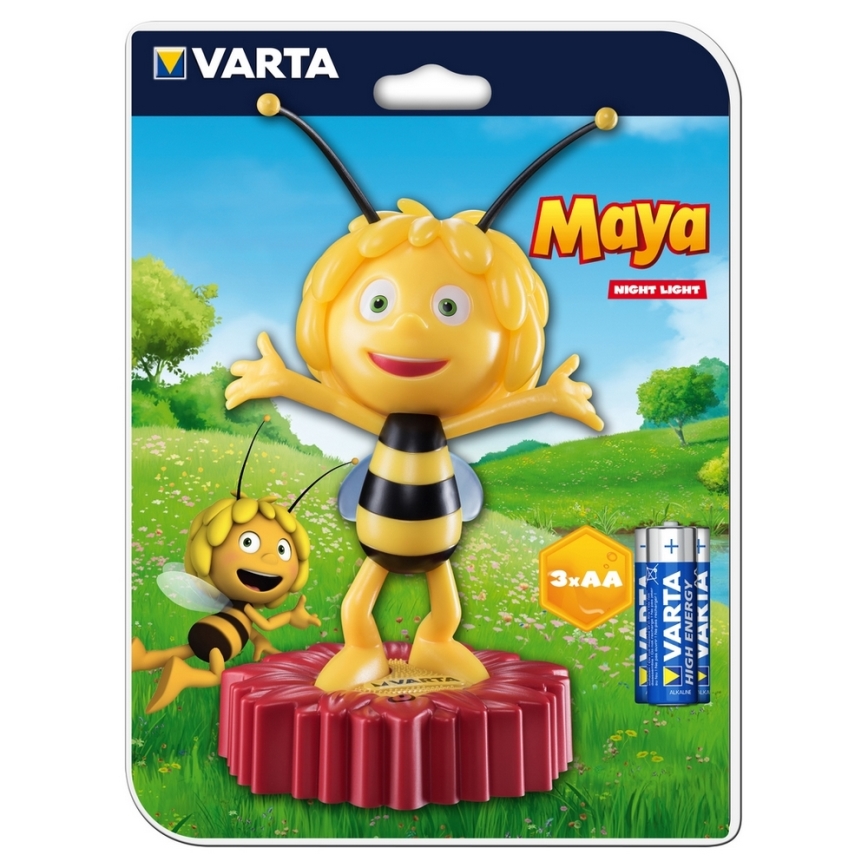 Varta 15635 - LED Dziecięca lampka nocna MAYA THE BEE LED/3xAA