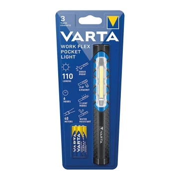 Varta 17647101421 - LED Latarka WORK FLEX POCKET LIGHT LED/3xAAA IPX4